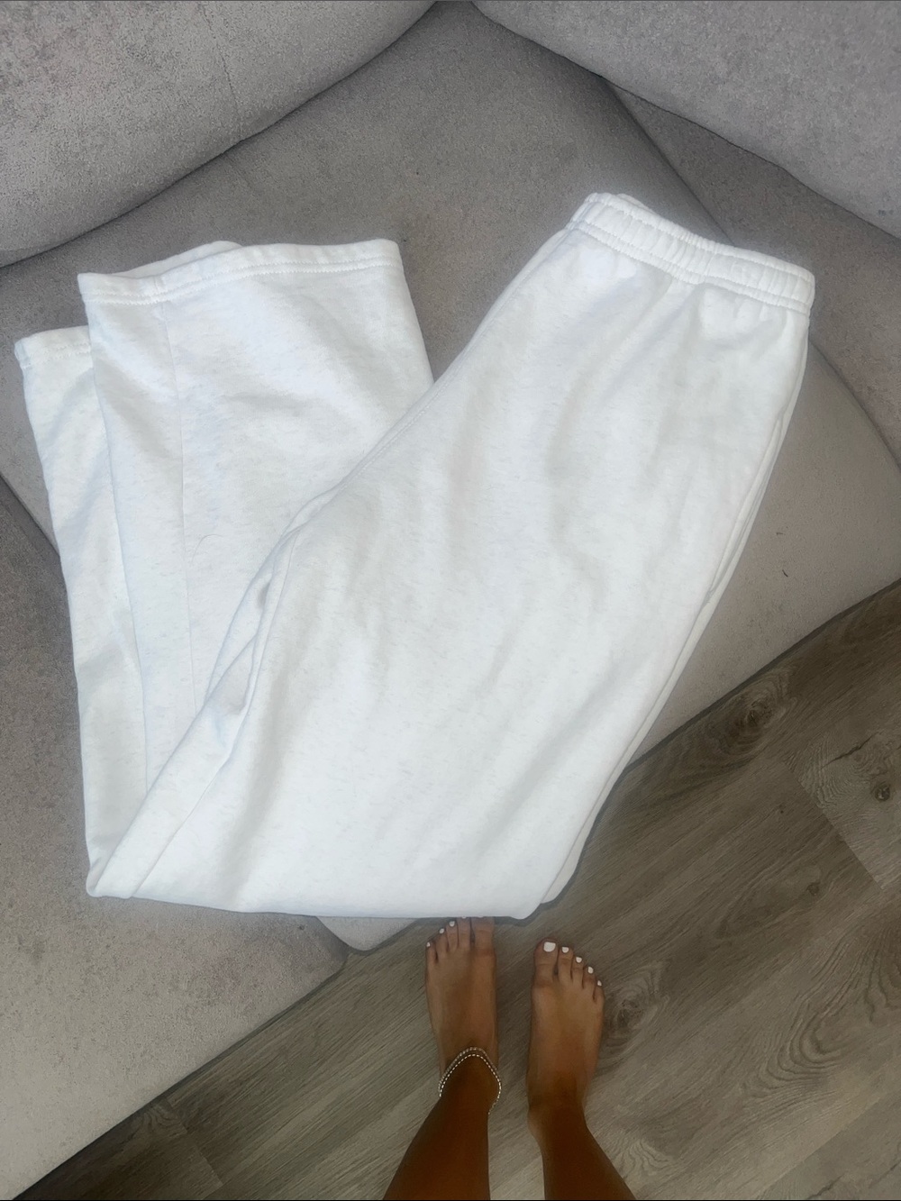 Brandy Melville White Straight Leg Pants